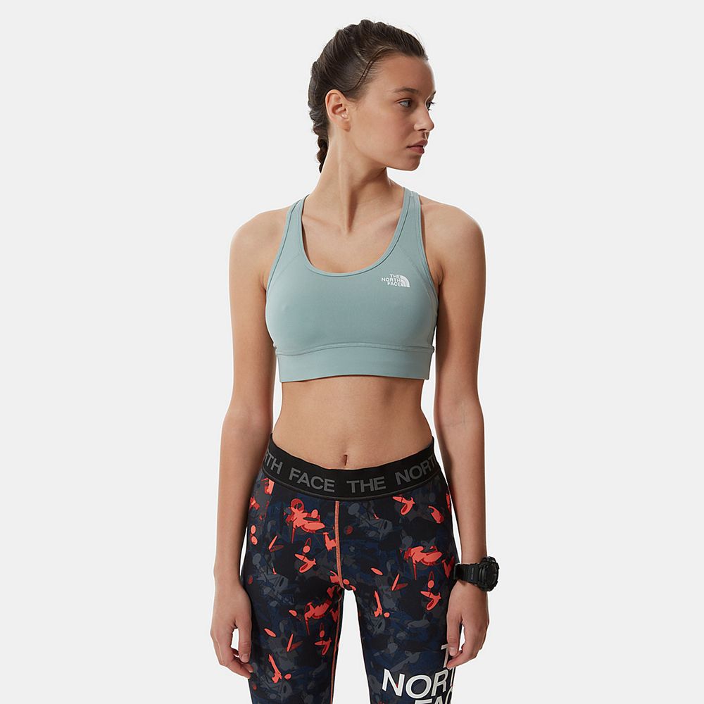 The North Face Sports Bra Womens Australia - The North Face Bounce Be Gone Light Grey Blue Running &